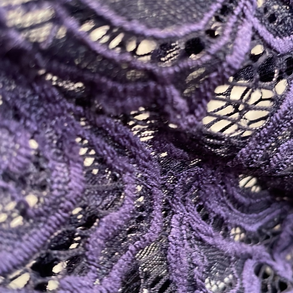 LuLaRoe‎ Women’s Purple Lace Kimono Shaw/cover up Jacket  Small - Picture 3 of 5